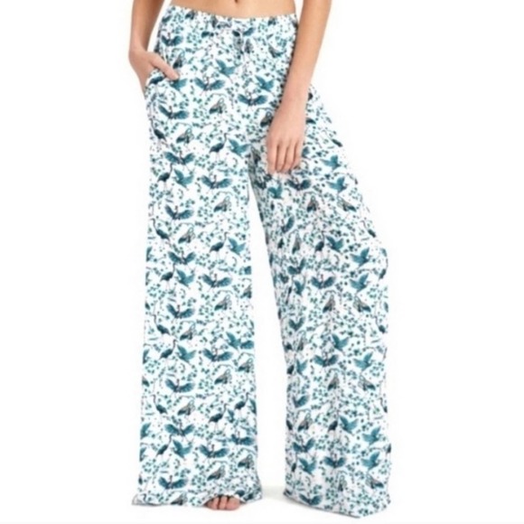 Onia Crane Bird Floral Pants Size XS - Picture 1 of 6